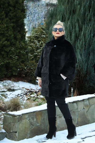 Норка с укороченным рукавом